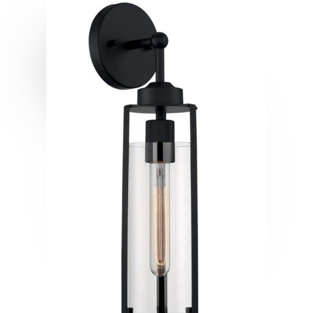 Nuvo Marina-1 Light Wall Sconce in Modern/Contemporary Style-4.75 Matte Black